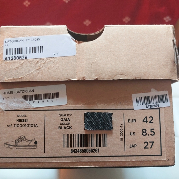 Satorisan grey canvas Heisei sneakers, EU42 unisex, NWT - Picture 11 of 11